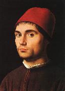 Antonello da Messina Portrait of a Young Man painting